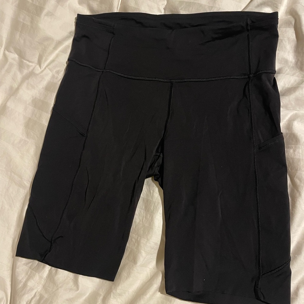 Lululemon Black Fast and Free Shorts EUC - Picture 5 of 8
